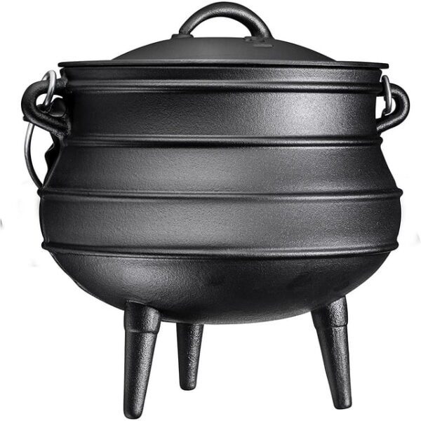 Bruntmor Pre-Seasoned Cast Iron Cauldron Potjie Pot